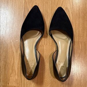 Naturalizer Samantha Black leather Pointed Flats